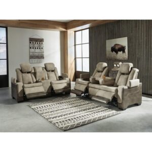Next-Gen Durapella Tan 2 pc Power Reclining Living Room Set