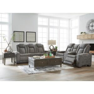 Next-Gen Durapella Gray 2 Pc Power Reclining Living Room Set