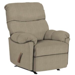 Balmore Rocker Tan Fabric Recliner