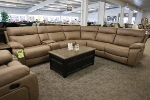 Sierra Tan Power Reclining Sectional