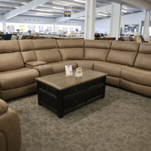 Sierra Tan Power Reclining Sectional