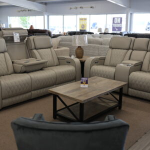 Luxe Tech Reclining Sofa & Loveseat Set – Power Motion