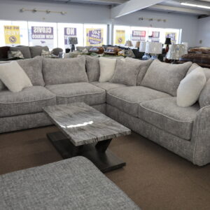 Sectional – Soft Granite Fabric