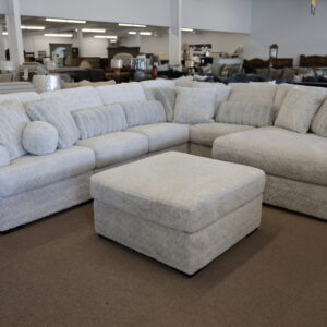 Luxe Sectional – Pearl Textured Fabric