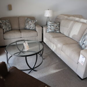 Sierra Sand Sofa & Loveseat Set