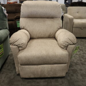 Classic Light Beige Fabric Recliner