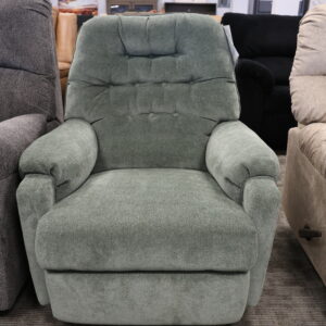Sage Green Tufted Back Recliner