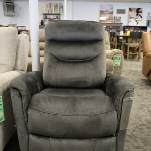 Plush Power Recliner – Charcoal