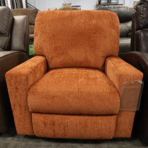 Orange Fabric Recliner