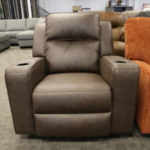 Brown Recliner with Cupholders