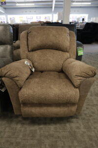Tan Textured Fabric Recliner