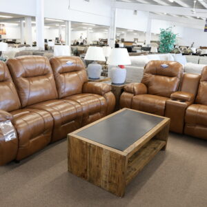 Chestnut Recling Sofa Set