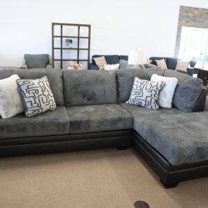 Charcoal & Black Sectional