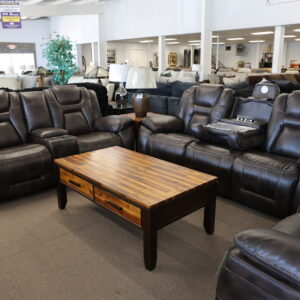 Reclining Sofa Set Brown