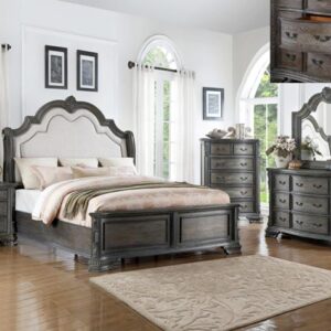 SETB1120 QUEEN SHEFFIELD BEDROOM GROUP GREY**Free Chest**