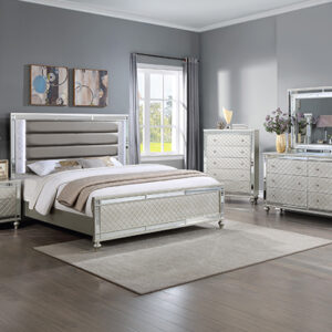 CRISTIAN 6PC QUEEN BEDROOM GROUP CHAMPAGNE B1680