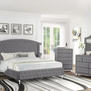 B2029 Olivia Queen Bedroom 4pc Set