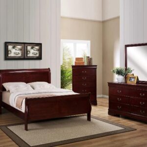 SETB3800 TWIN/FULL SIZE LOUIS PHILIP BEDROOM GROUP**Free Chest**