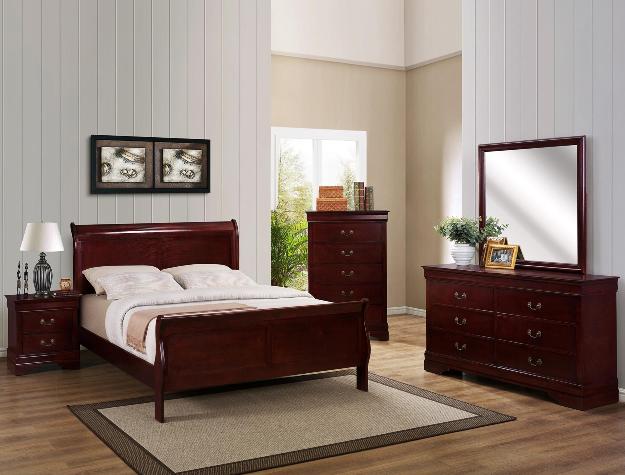 SETB3800 TWIN/FULL SIZE LOUIS PHILIP BEDROOM GROUP**Free Chest**