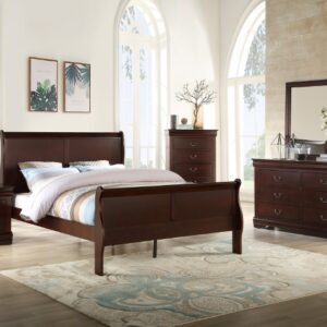 LOUIS PHILIP B3850 6 PC QUEEN SLEIGH BEDROOM SET