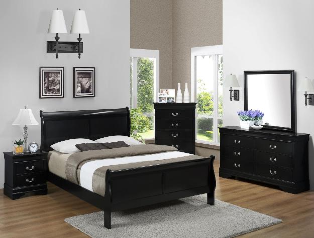 SETB3900 TWIN/FULL SIZE LOUIS PHILIP BEDROOM GROUP**Free Chest**