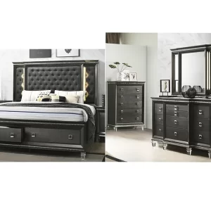 B4000 Madrid 3pc Queen Bedroom