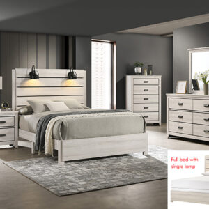 CARTER 6PC QUEEN BEDROOM GROUP WHITE B6810