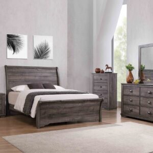 SETB8100 QUEEN CORALEE 6pc BEDROOM GROUP GREY