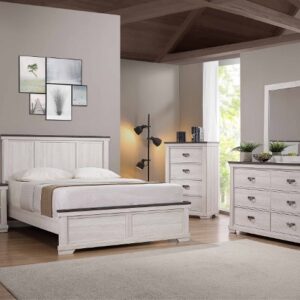 LEIGHTON B8180 6 PC TWIN / FULL SIZE PANEL BEDROOM SET