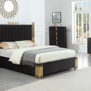 B840 Token Black Color 4pc King Bedroom Set (Copy)