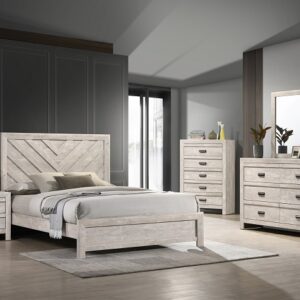 B9330 VALOR 6PC KING BEDROOM GROUP WHITE