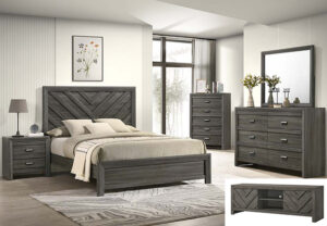 VALOR 7PC FULL / TWIN BEDROOM GROUP GREY B9335