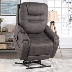 Brisbane Power Lift Chair with Three Heat Zones in Stone