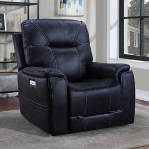 Lexington Triple-Power Media Recliner in Ocean Blue