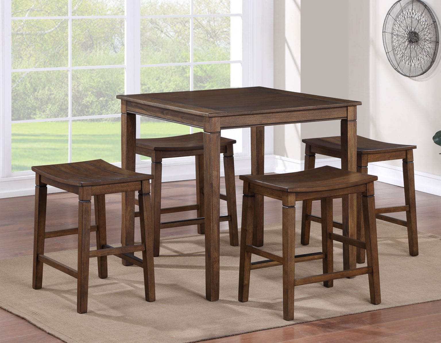 Westlake 5-Piece Counter Dining Set with Four Stools