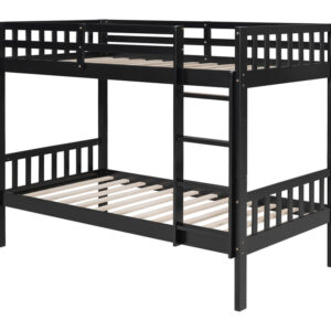 BB12 Twin/Twin Bunk Bed Black