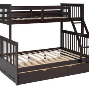 BB20 Twin/Full Bunk Bed w/Twin Trundle Espresso