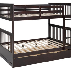 BB30 Full/Full Bunk Bed w/Twin Trundle Espresso