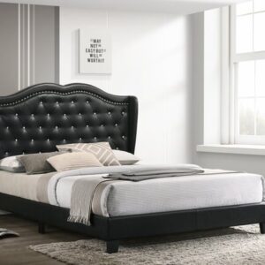 Paradise2 Black - Full, Queen, King *PLATFORM BED*