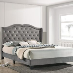 Paradise Grey -Queen, King *PLATFORM BED*